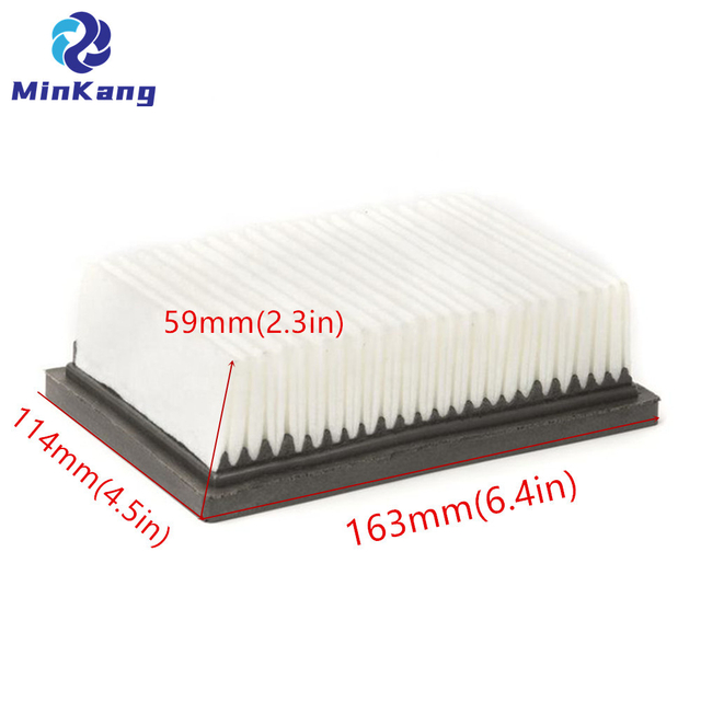 1037821 Filtro de panel de polvo del ventilador para Tennant Nobles 5680/5700 370113 