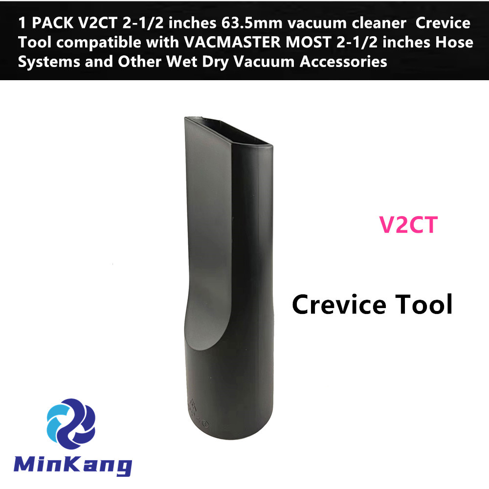 Herramienta para hendiduras de aspiradora V2CT de 63,5mm para la mayoría de sistemas de mangueras de VACMASTER de 2-1/2 pulgadas, accesorios para aspiradoras en seco y húmedo