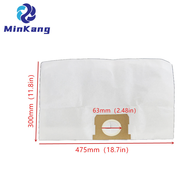 BOLSA DE FILTRO DE POLVO ESTÁNDAR de repuesto para aspiradoras húmedas/secas HART de 3 a 5 galones y la mayoría de las marcas HART, Hyper Tough, Shop-Vac y Vacmaster