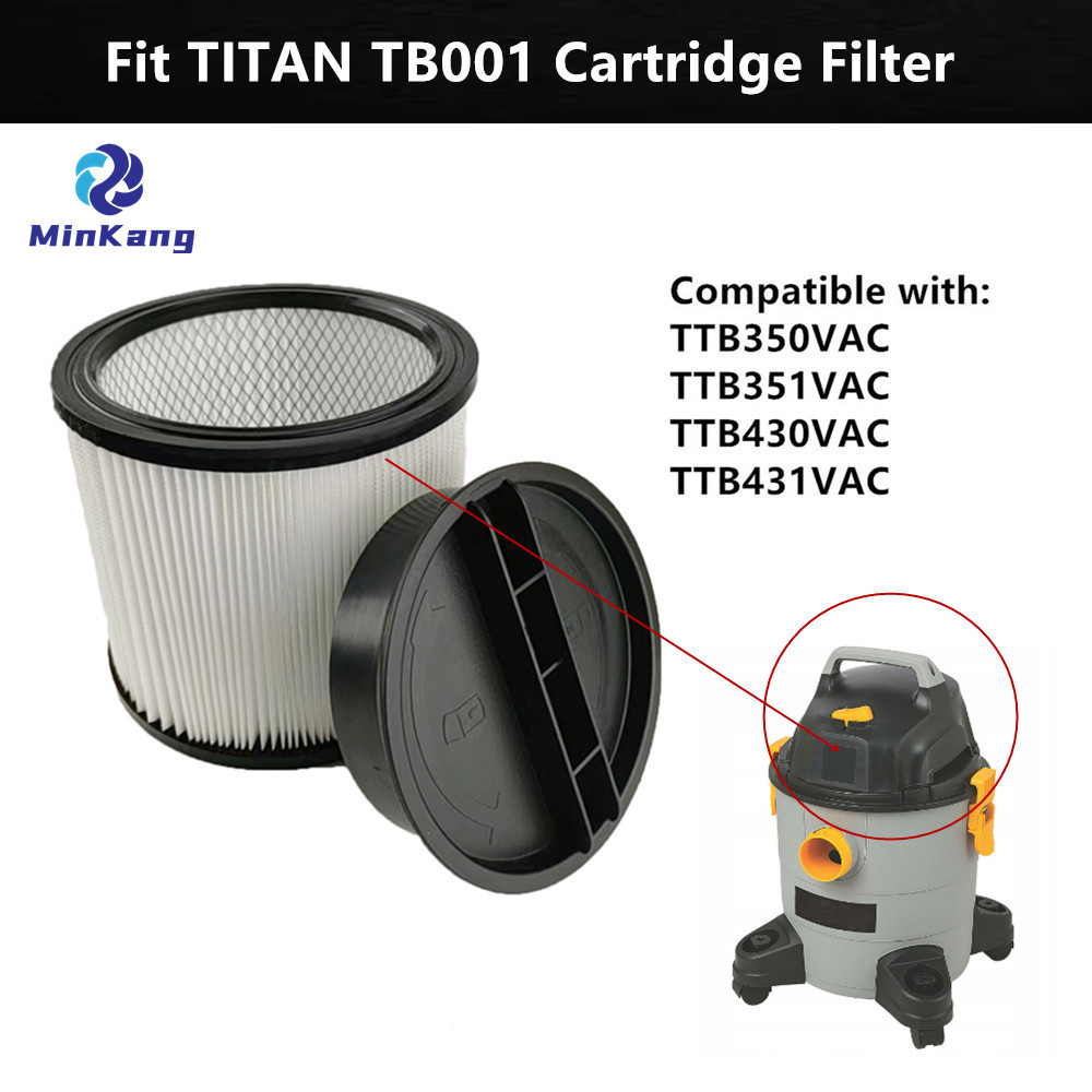 Filtro HEPA para aspiradora de cartucho TB001 para piezas de aspiradora TITAN TB001 (blanco)