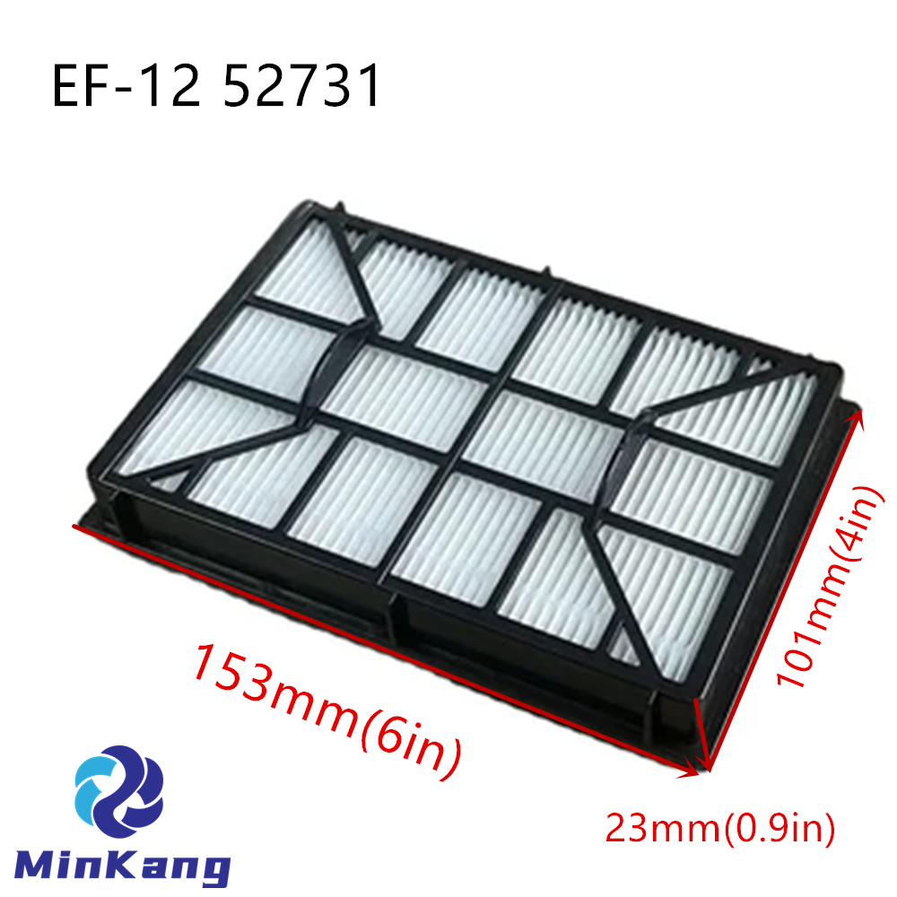 Filtro de aire de escape 52731 EF-12 HEPA Media para aspiradora de recipiente Kenmore 81615,BC4026
