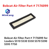  Parte #7176099 Filtro de cabina de aire fresco para Bobcat Loader S550 Excavator E85