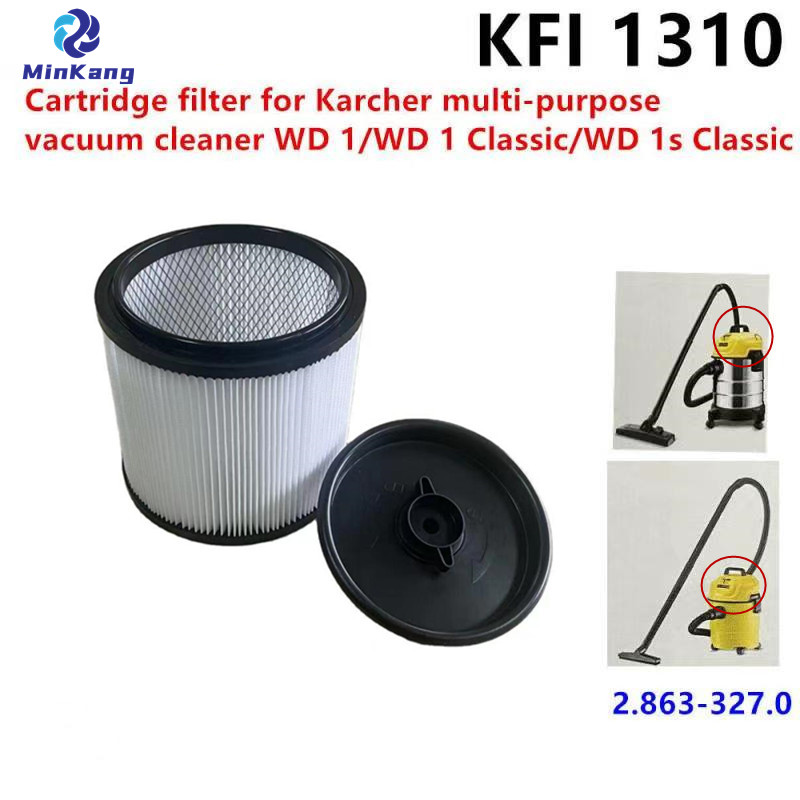  KFI1310 Filtro HEPA de cartucho para aspiradora multiusos Karcher WD1/1s Classic