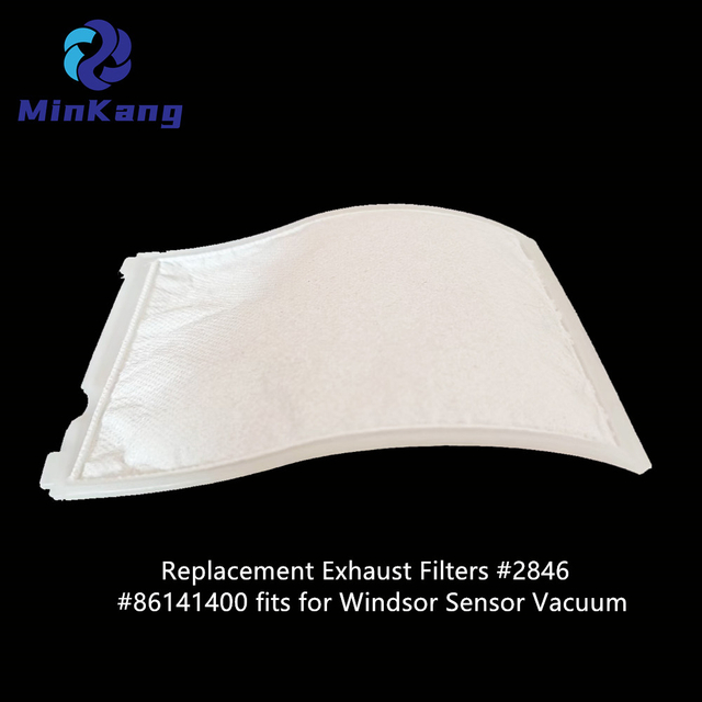 Filtros de escape de tela de algodón de reemplazo #2846 #86141400 Ajuste para la aspiradora de sensor Windsor