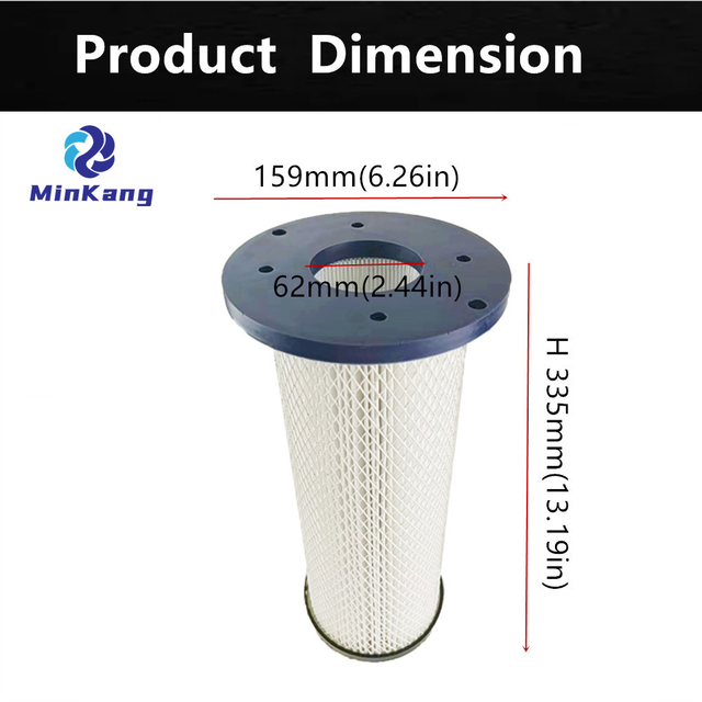 200700070 Filtro HEPA para aspiradora/extractor para modelos Pullman Holt Ermator S-Series S13, S26, S36, S1400 y Bona DCS 70 (blanco+azul)