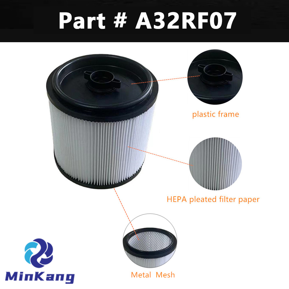 Reemplazo del filtro de vacío de lavado A32RF07 para aspiradora seca y húmeda RYOBI de 10 galones