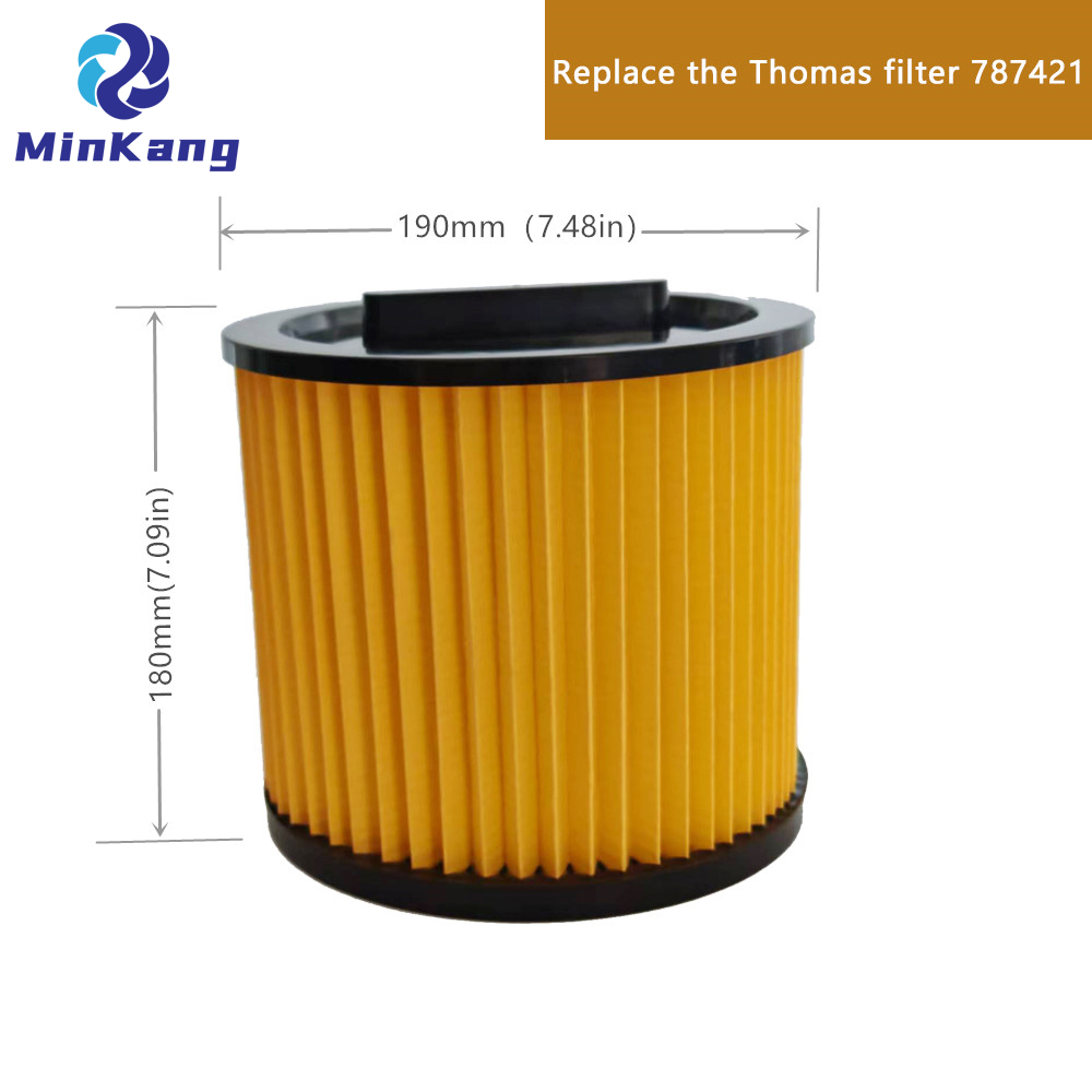 Reemplazo de filtro Hepa de vacío de cartucho para limpieza de filtro de aspiradora Thomas 787421