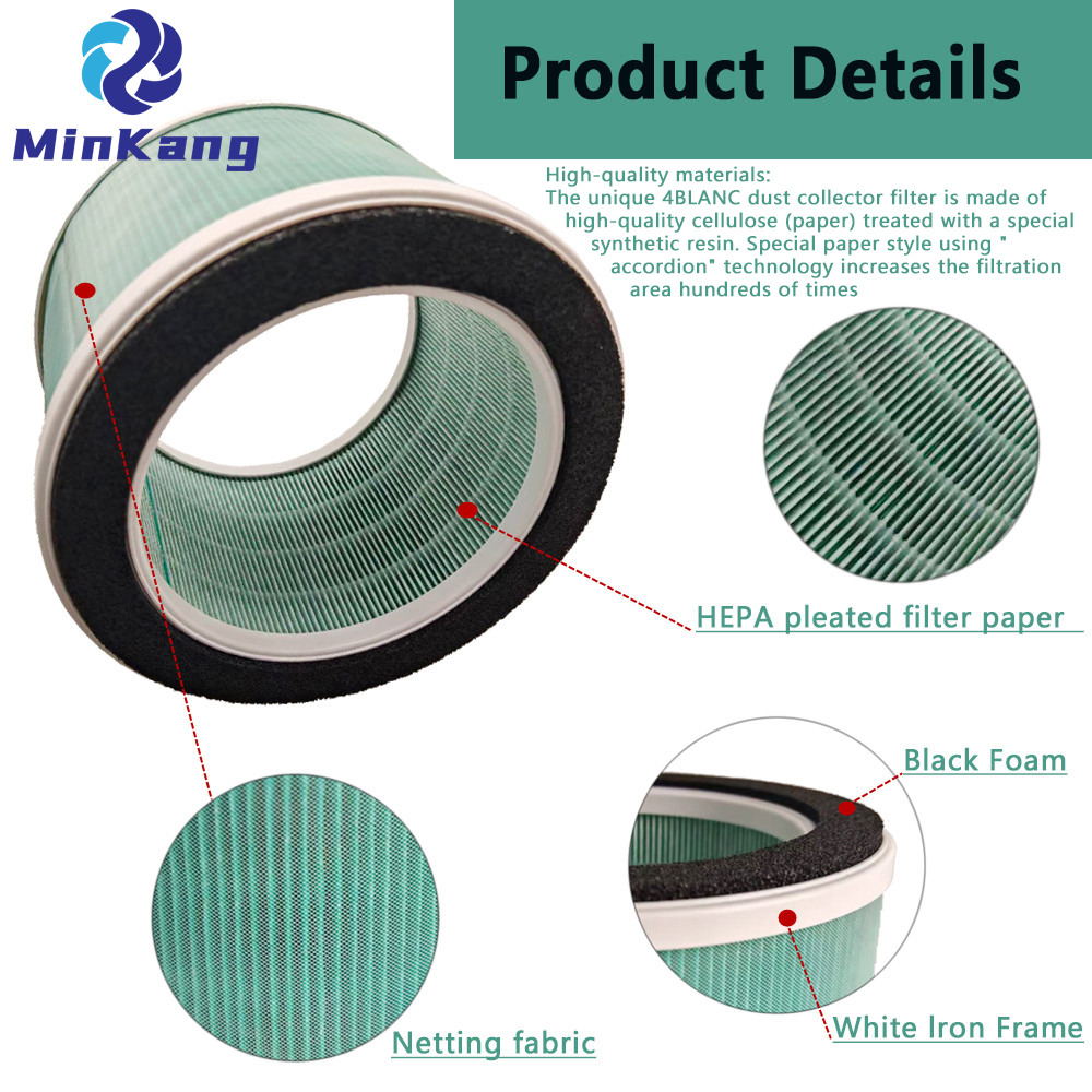 Reemplazo del filtro de aire del filtro de los colectores de polvo del extractor para el reemplazo del filtro de aire de la serie 4BLANC Maestro