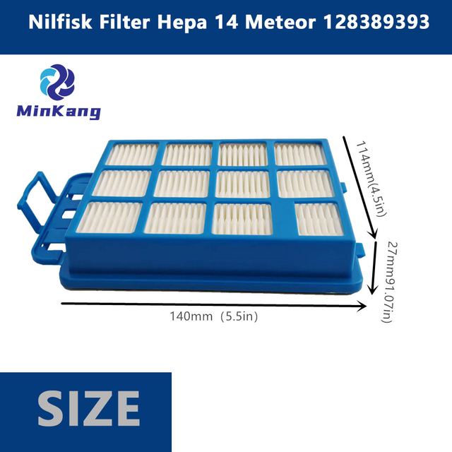 Reemplazo de filtro HEPA de vacío para filtro Nilfisk Hepa 14 Meteor 128389393 piezas de aspiradora