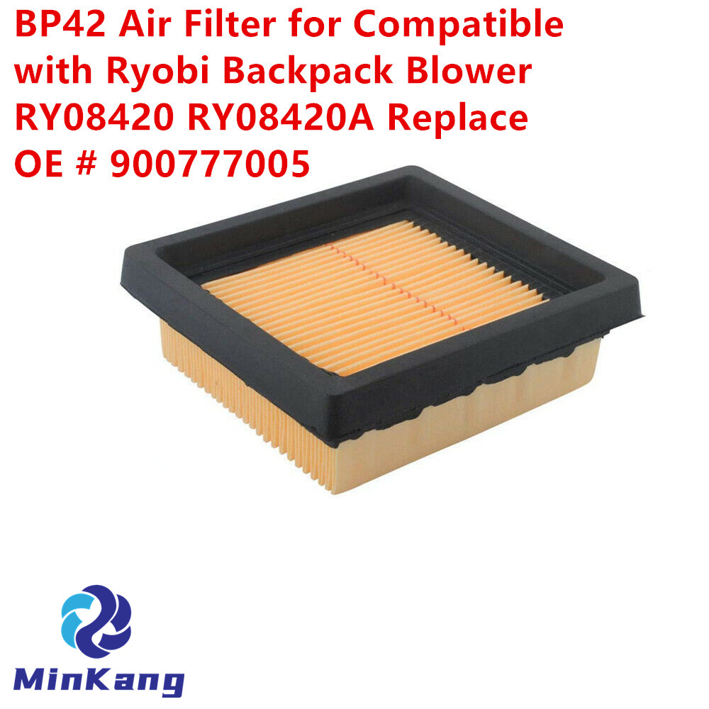 Filtro de aire BP42 para soplador de mochila Ryobi RY08420 RY08420A, reemplaza 900777005 piezas de aspiradora