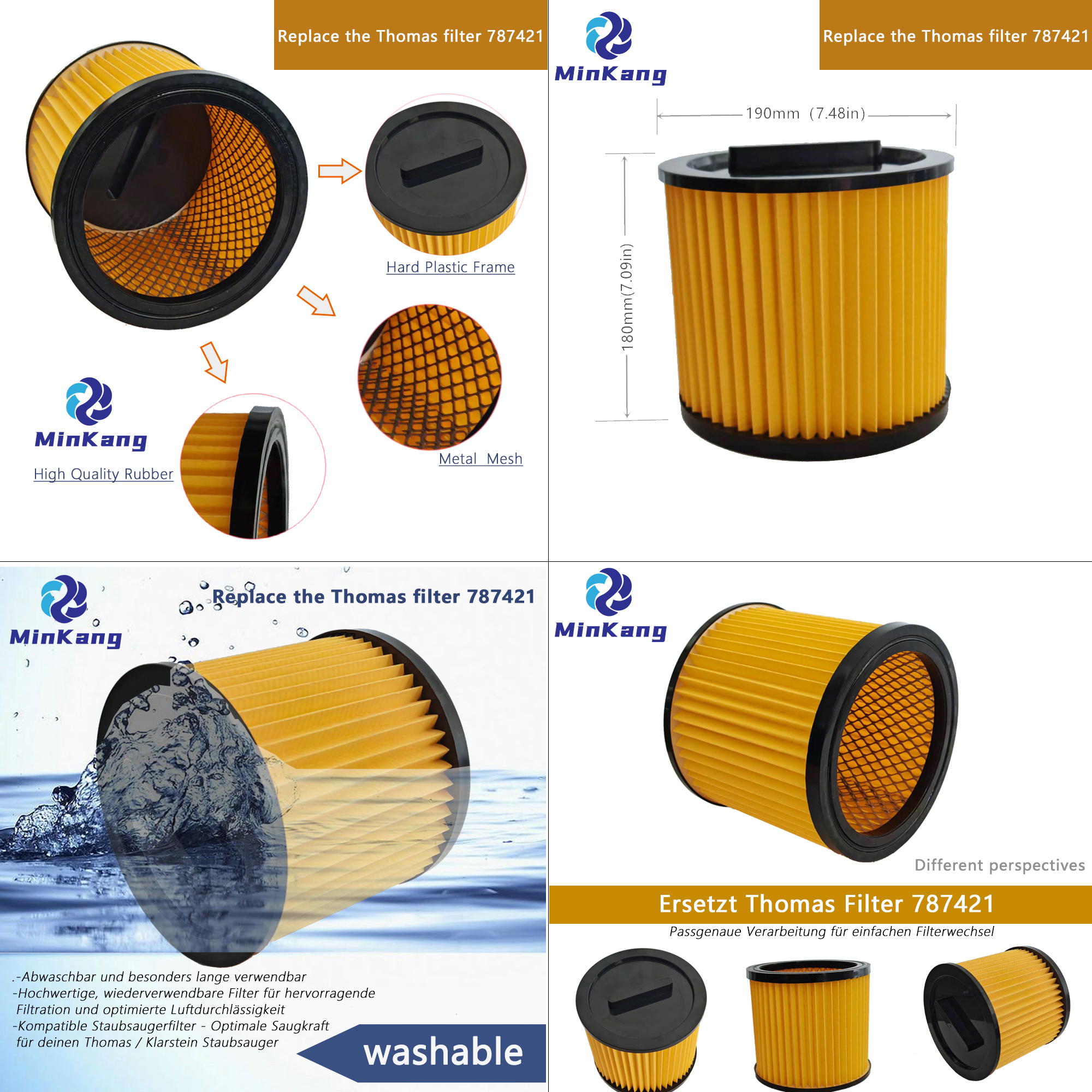 Reemplace el filtro Thomas 787421