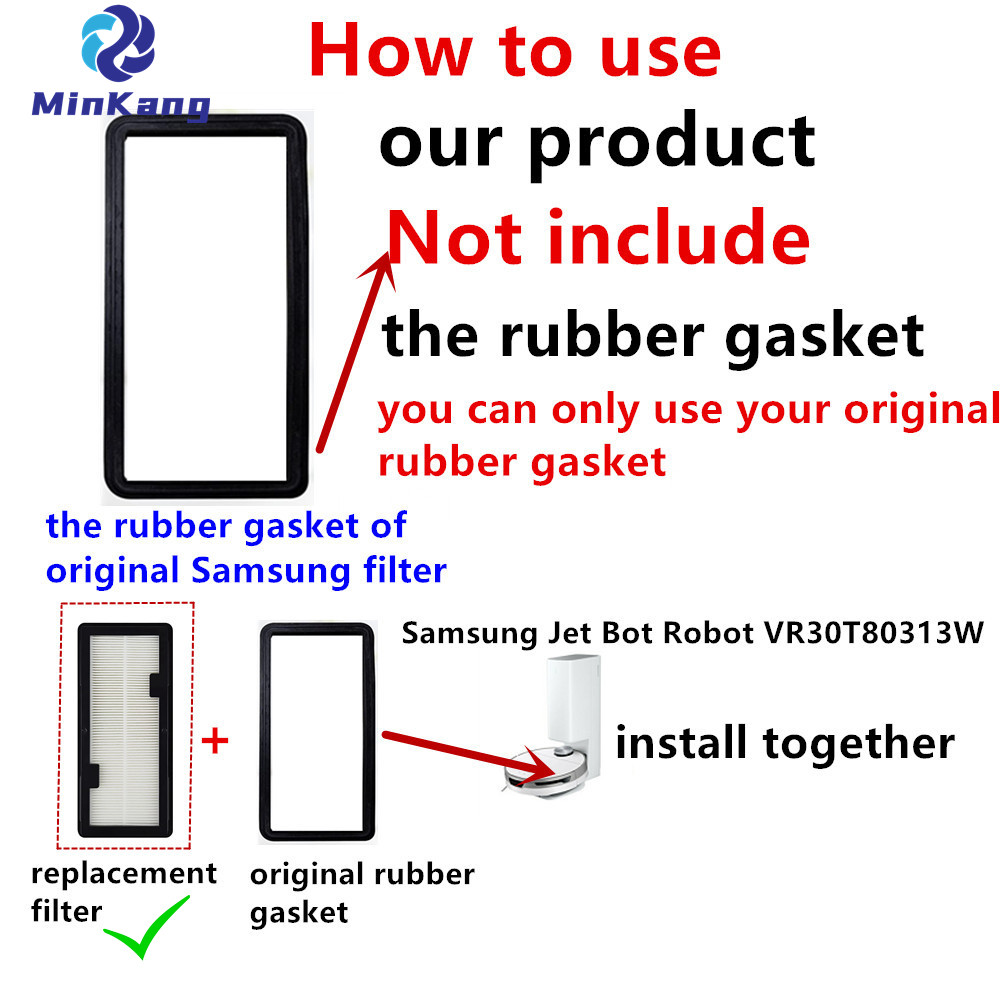 Filtro HEPA premotor para aspiradora Robot Samsung Jet Bot VR30T80313W en comparación con el número de pieza: VR8000-1