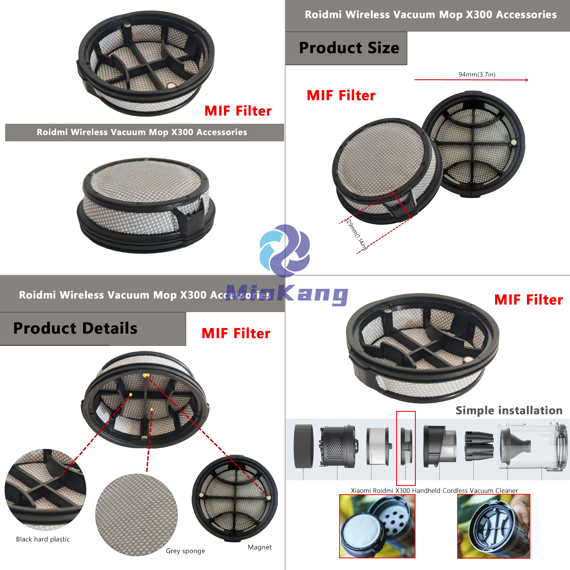 Filtro MIF Xiaomi Roidmi X300