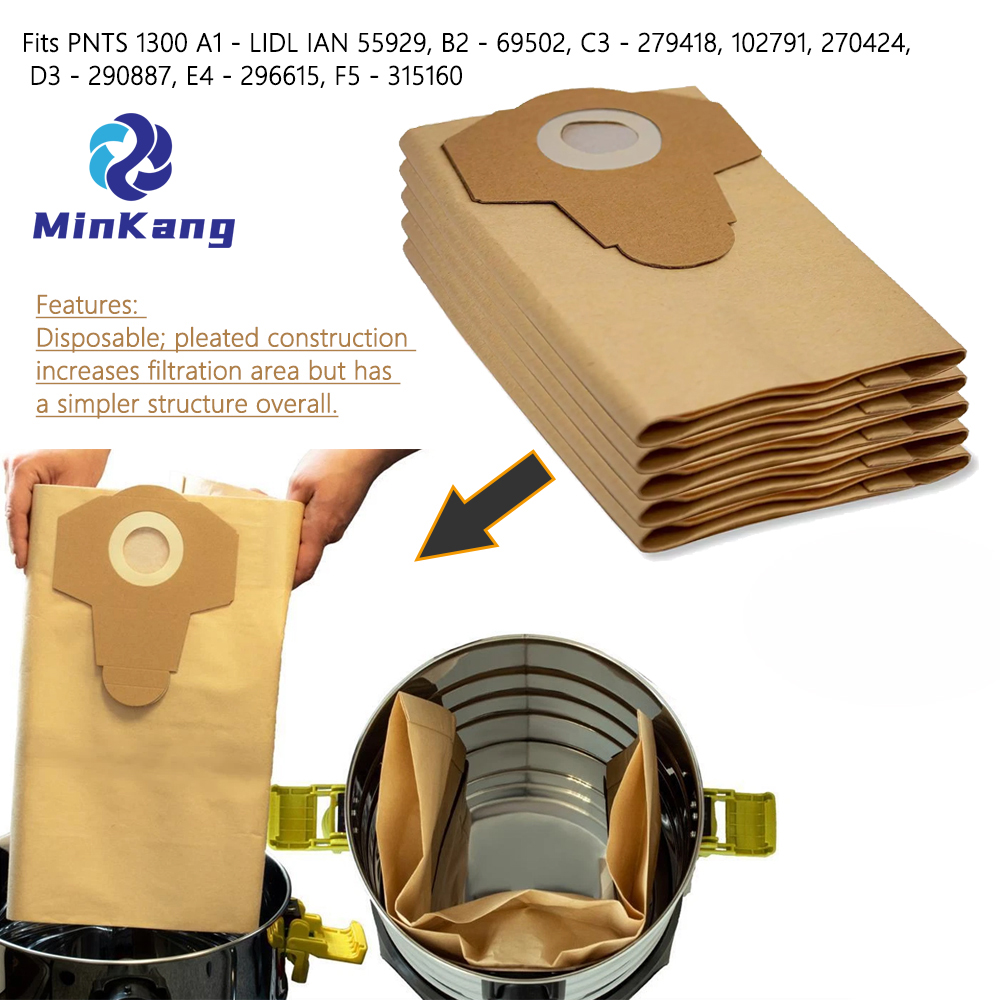  Parkside PNTS 1300 C3 Bolsa de aspiradora húmeda y seca 20 litros Lidl Ian 270424
