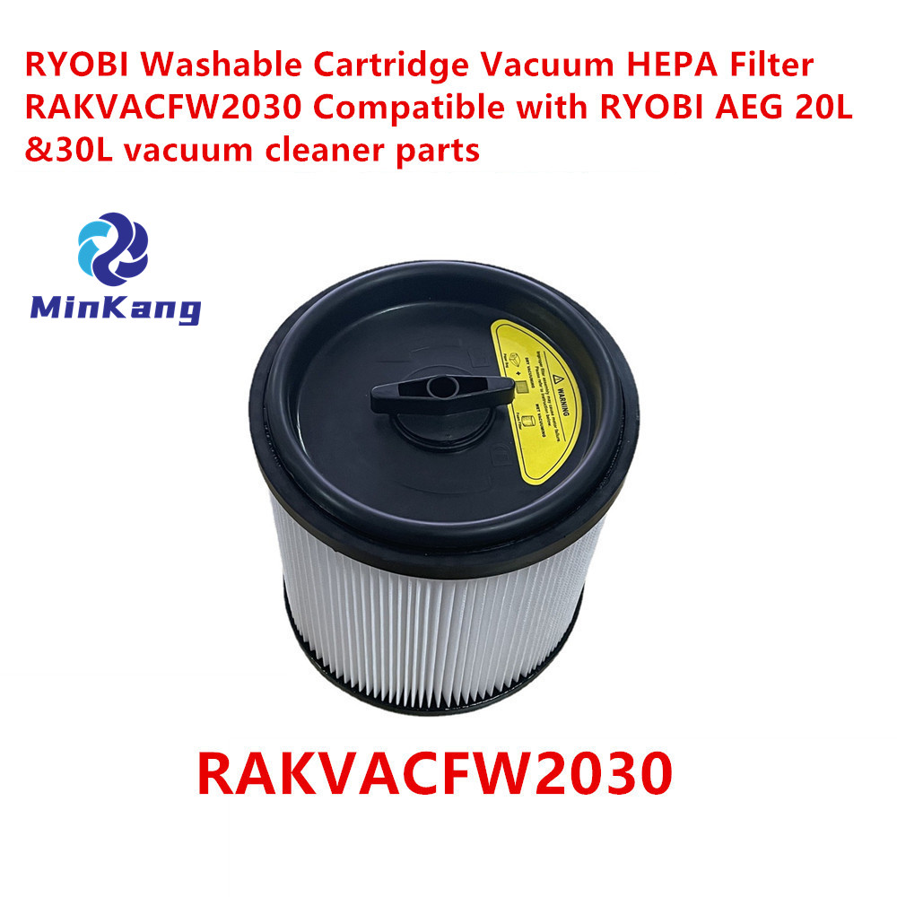 Filtro HEPA de vacío de cartucho lavable RAKVACFW2030 para piezas de aspiradora RYOBI AEG 20L y 30L