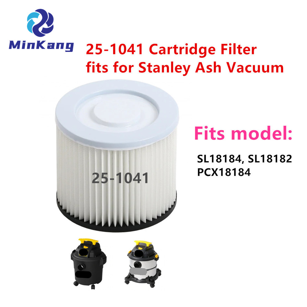 Filtro de cartucho 25-1041 compatible con aspiradora de cenizas Stanley SL18184, SL18182