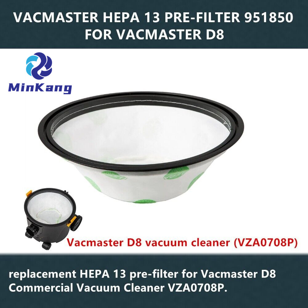 Bolsa de filtro de polvo prefiltrante HEPA 13 para aspiradora Vacmaster D8 VZA0708P 720W 8L piezas de aspiradora