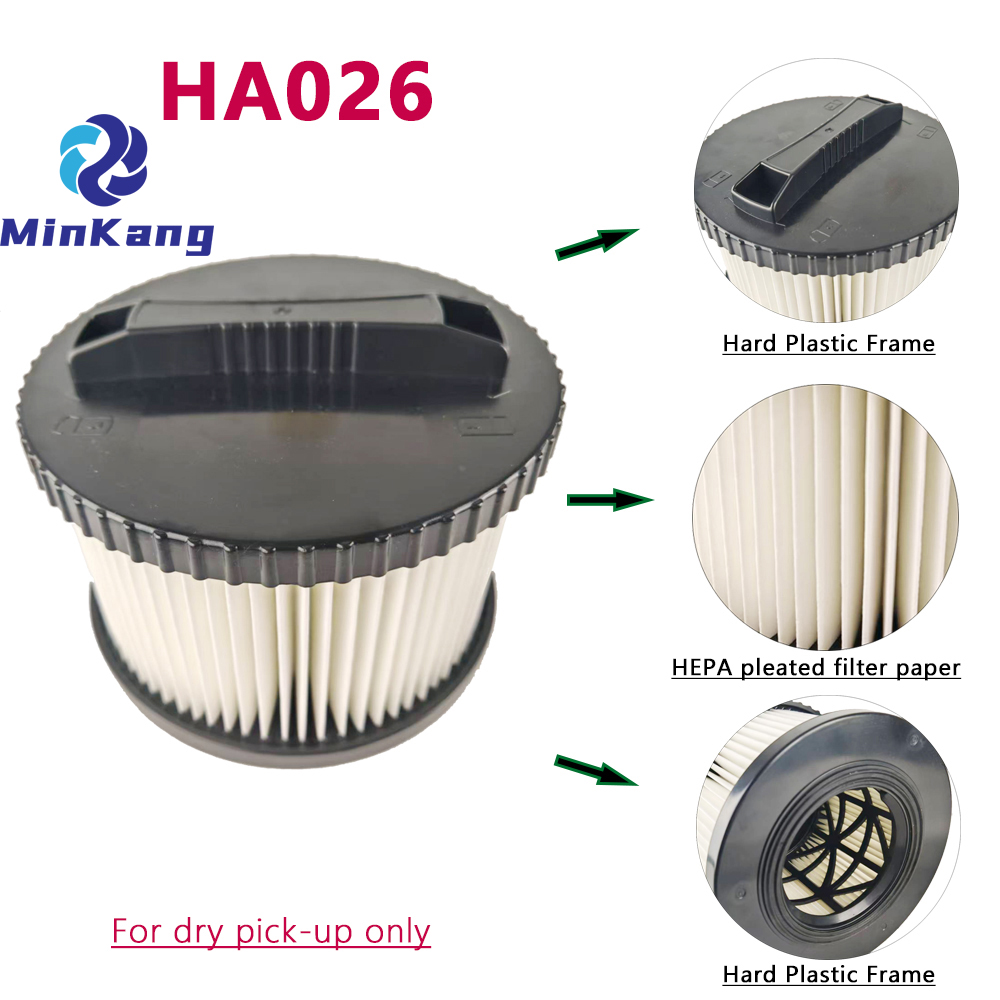 HA026 Filtro HEPA de reemplazo lavable y reutilizable para la limpieza del filtro HEPA de vacío Hercules Jobsite