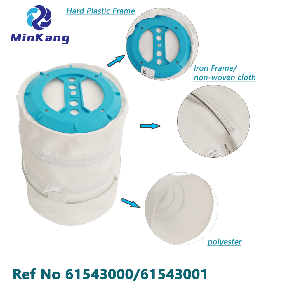  61543000/61543001 Bolsa de algodón de filtro de polvo principal para Nilfisk GM80C para una aspiradora de series 80 