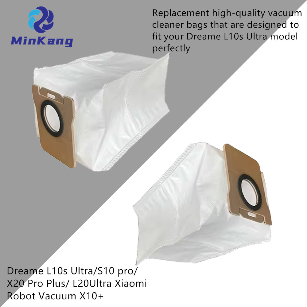 Bolsa de filtro de polvo de vacío reutilizable para Dreame L10s Ultra/S10 pro/X20 Pro Plus/ L20Ultra Xiaomi Robot X10 + piezas de aspiradora 