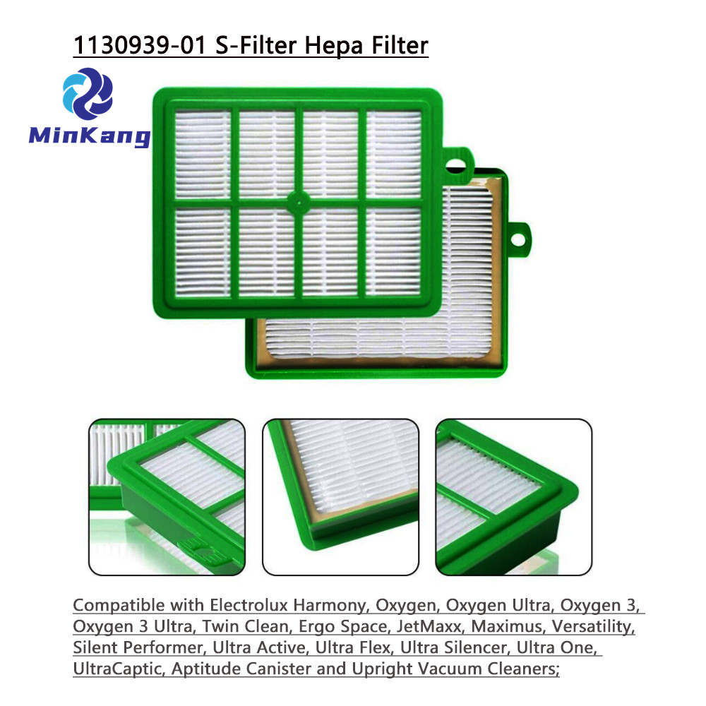 Filtro Hepa S-Filter de repuesto 1130939-01 para Electrolux EL012B EL012W, compatible con aspiradora vertical Harmony, Aptitude