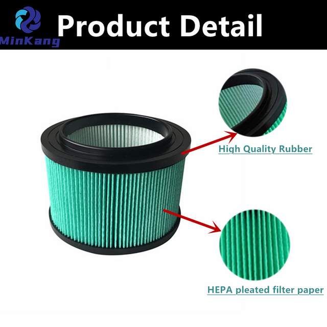 9-16950 Filtro HEPA de cartucho para aspiradora Craftsman Shop Vac / 16950, repuesto para aspiradora en seco/mojado de 3 a 4 galones