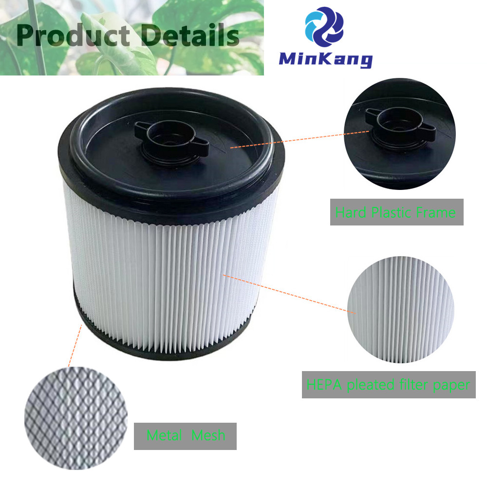 Filtro HEPA de vacío de cartucho de reemplazo lavable para Parkside 