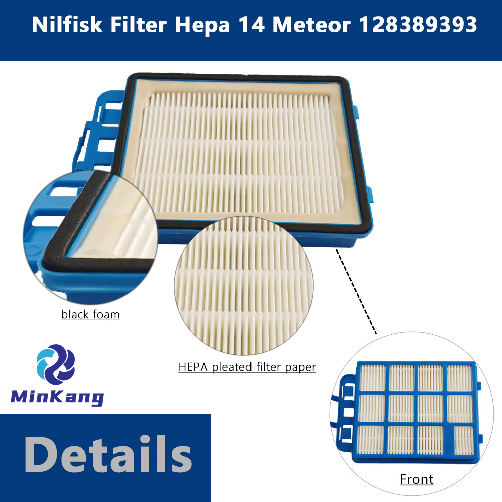 Reemplazo de filtro HEPA de vacío para filtro Nilfisk Hepa 14 Meteor 128389393 piezas de aspiradora