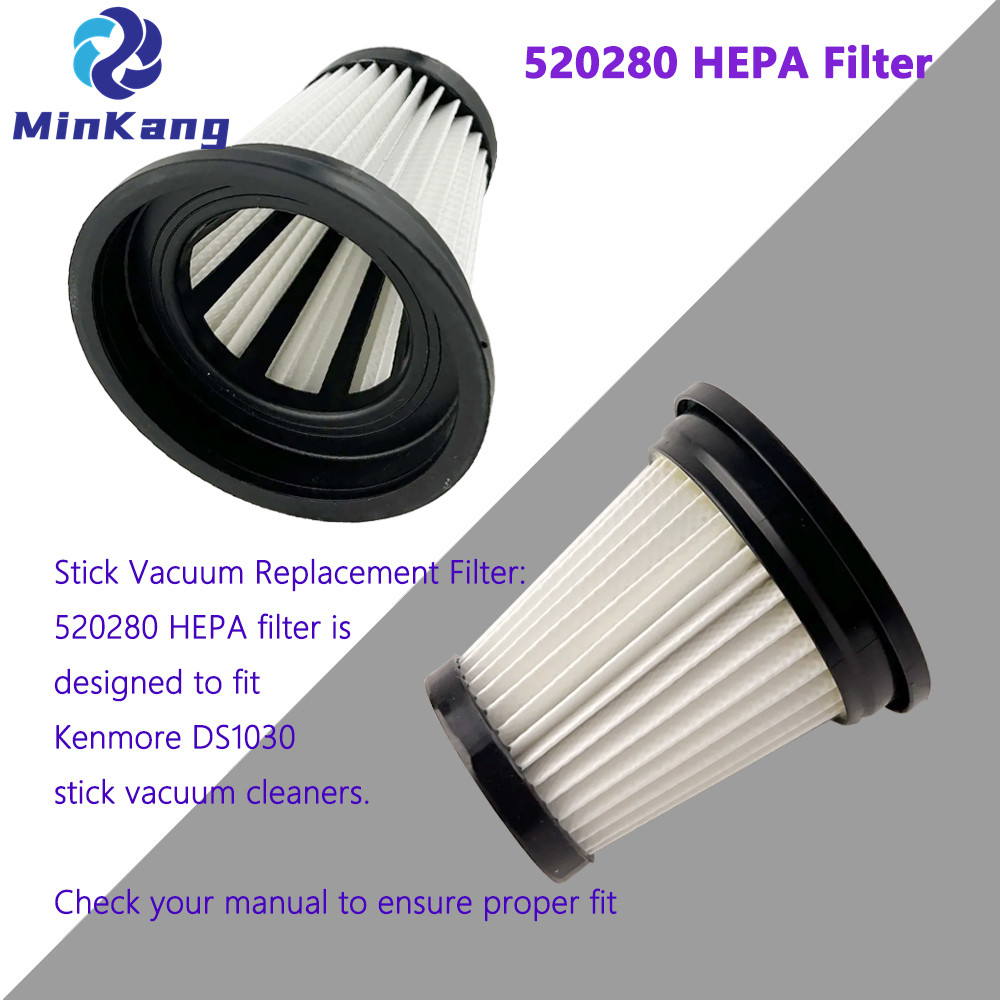 Filtro HEPA negro 520280 para aspiradora de palo inalámbrico Kenmore DS1030