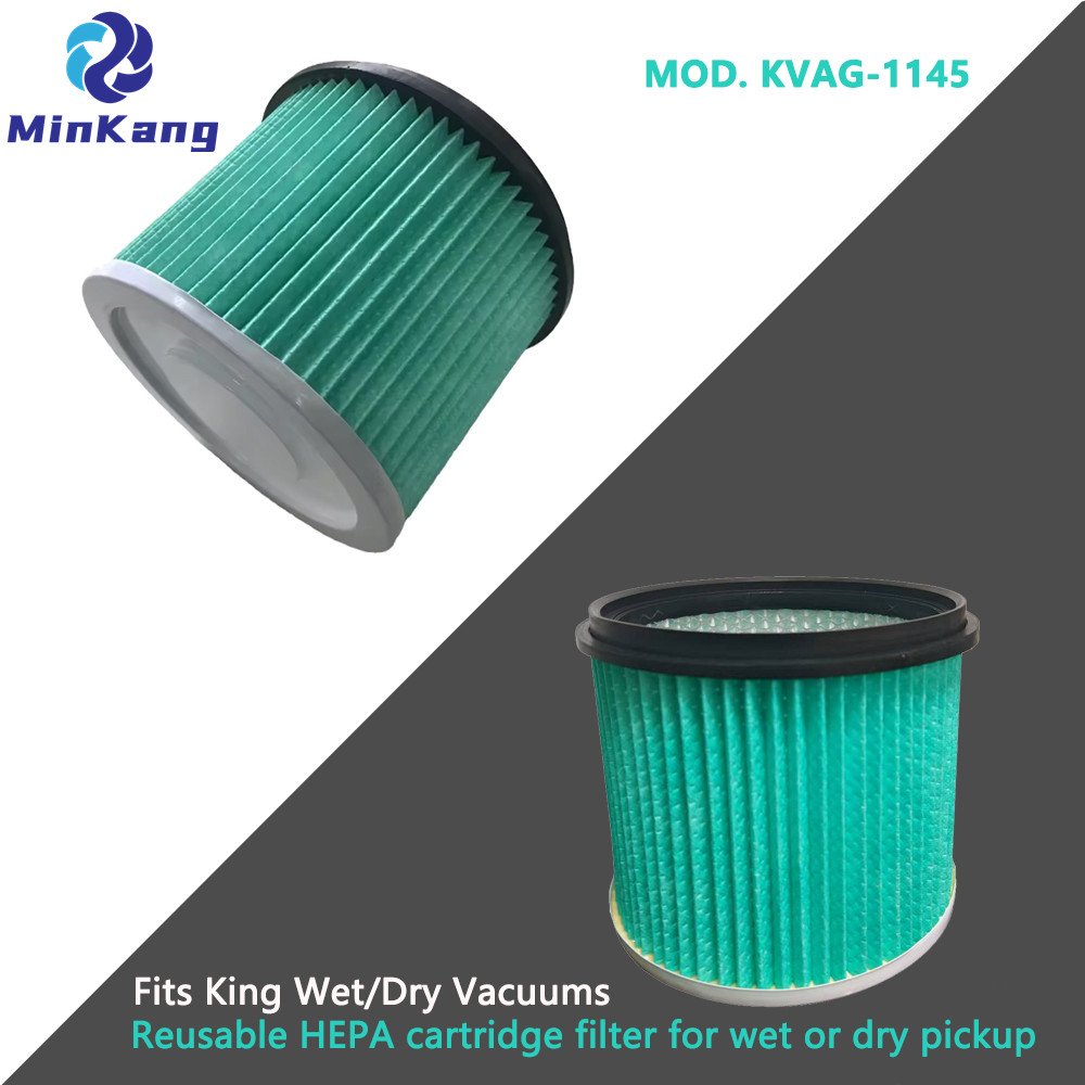 Mod reutilizable. Filtro de cartucho HEPA KVAG-1145 para piezas de aspiradora de 5-10 galones rey húmedos o secos