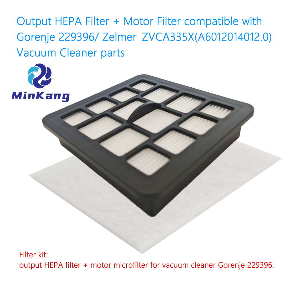 Filtro de motor HEPA + de salida para Gorenje 229396/ Zelmer ZVCA335X (A6012014012.0) Aspiradora 