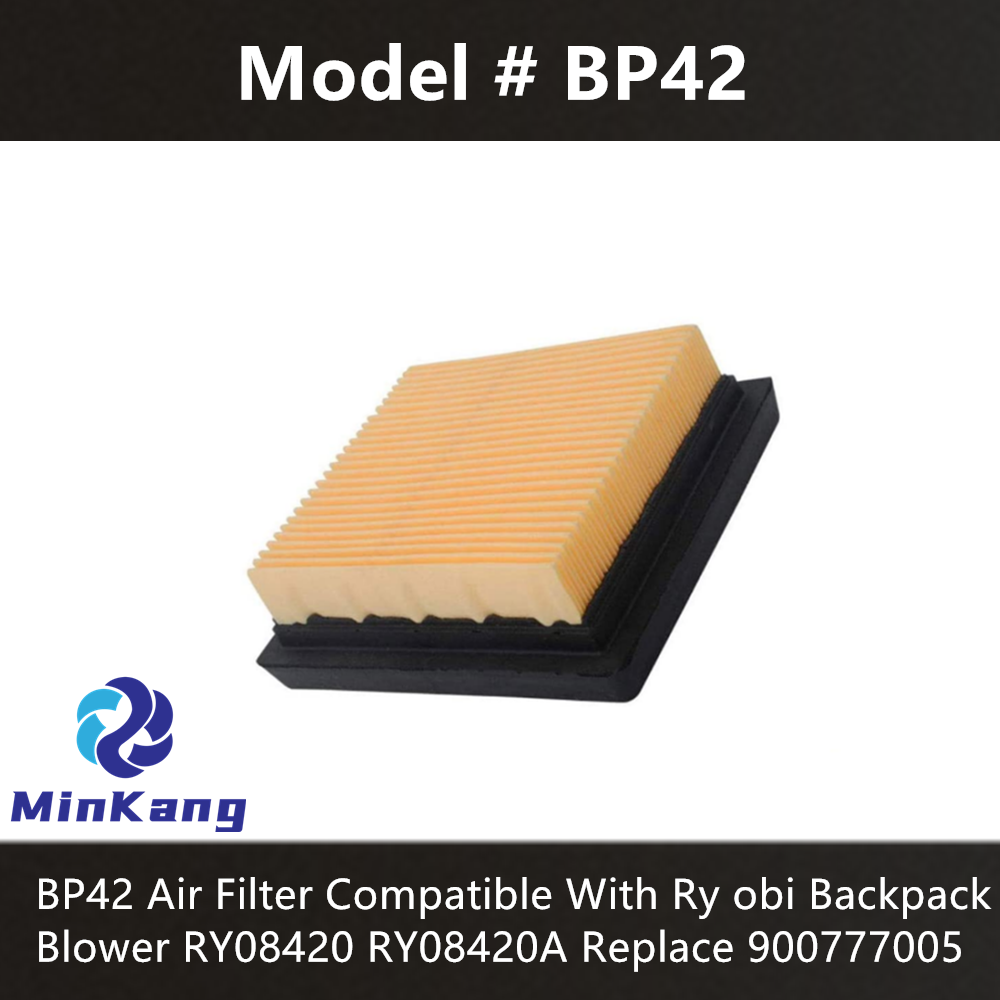 Filtro de aire BP42 para soplador de mochila Ryobi RY08420 RY08420A, reemplaza 900777005 piezas de aspiradora