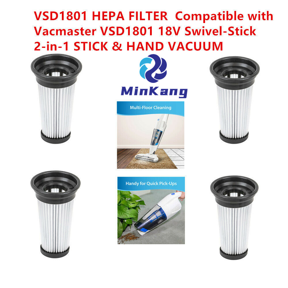 FILTRO HEPA lavable para aspiradora de mano Vacmaster VSD1801 18V con varilla giratoria 2 en 1