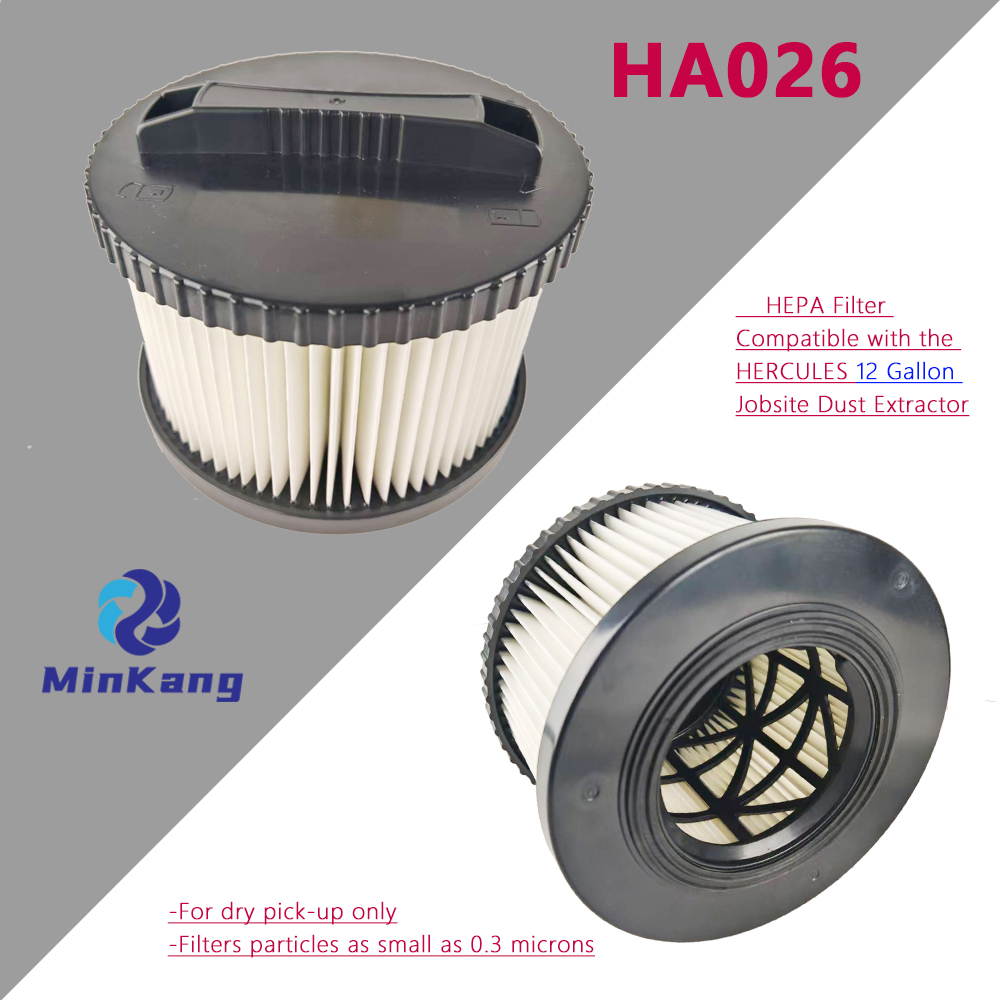 HA026 Filtro HEPA de reemplazo lavable y reutilizable para la limpieza del filtro HEPA de vacío Hercules Jobsite