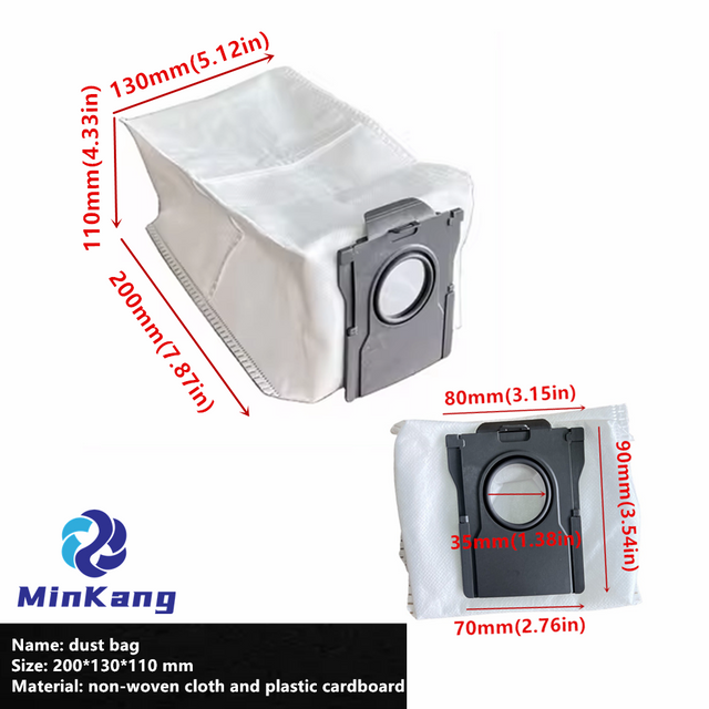 Bolsa de polvo de 2,5l, filtro HEPA para robot de barrido DREAME, consumibles X30 Pro, bolsa de polvo X30/S30/S10, accesorios para aspiradoras 