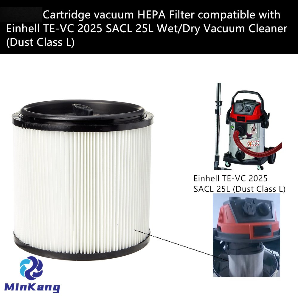 Filtro HEPA de cartucho para aspiradora en seco/mojado Einhell TE-VC 2025 SACL 25L (clase de polvo L)