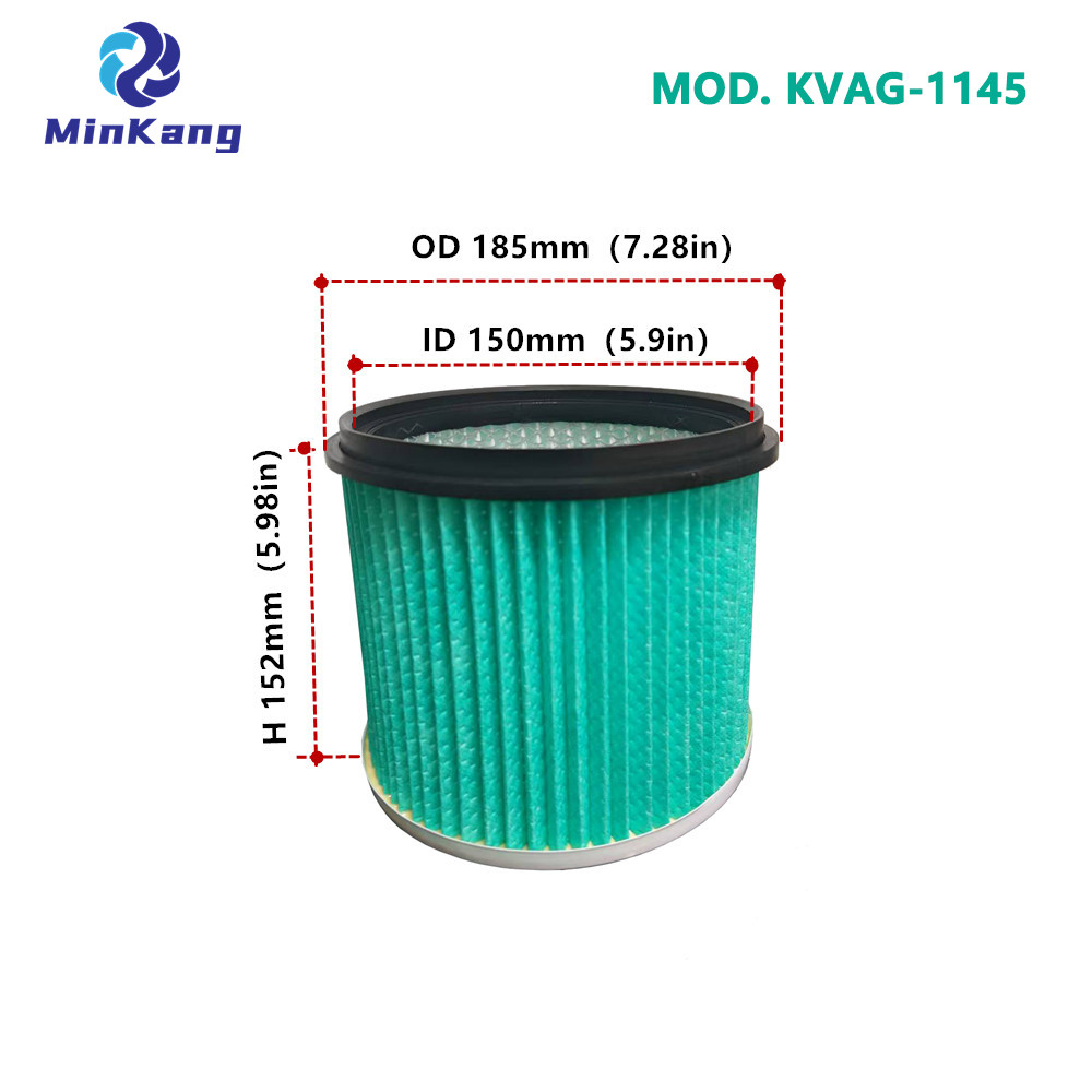 Mod reutilizable. Filtro de cartucho HEPA KVAG-1145 para piezas de aspiradora de 5-10 galones rey húmedos o secos