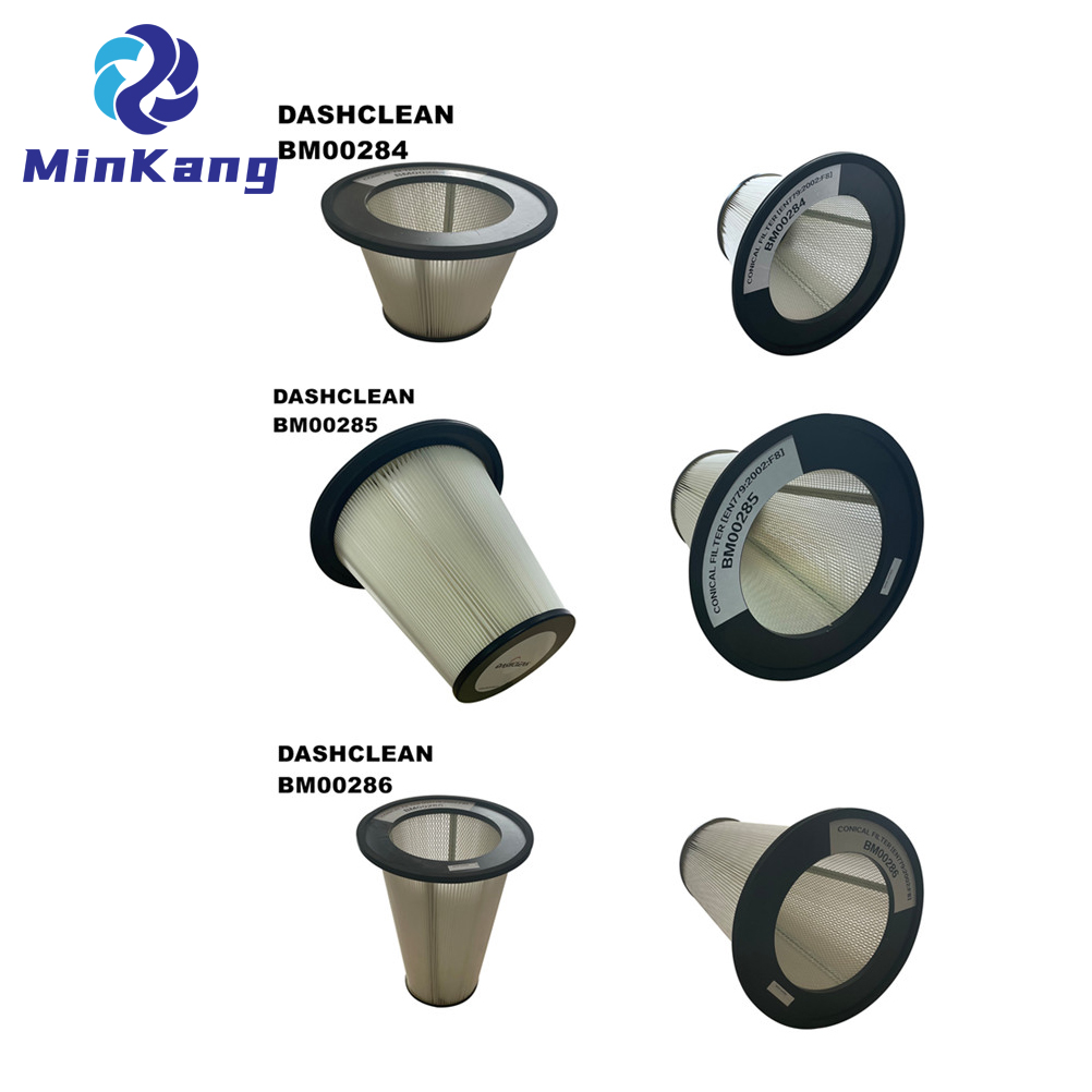 Cartucho de reemplazo de los filtros cónicos y los filtros HEPA para las piezas de aspiradora de control de polvo industrial de Dashclean