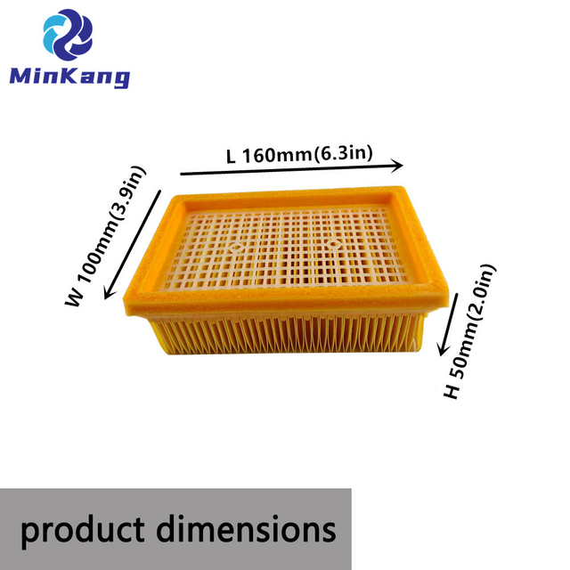 Filtro hepa para aspiradora Karcher, filtro plisado 2.863-005.0/2.863005.0, piezas de aspiradora