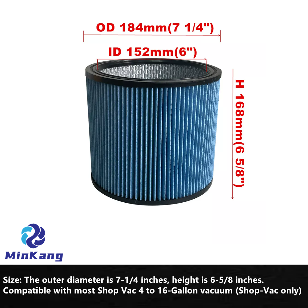 90350 Tipo X 9035000 Filtro de cartucho reutilizable de alto rendimiento 90350/90304/90344 para Shop-Vac la mayoría de aspiradoras húmedas/secas de 4 a 16 galones