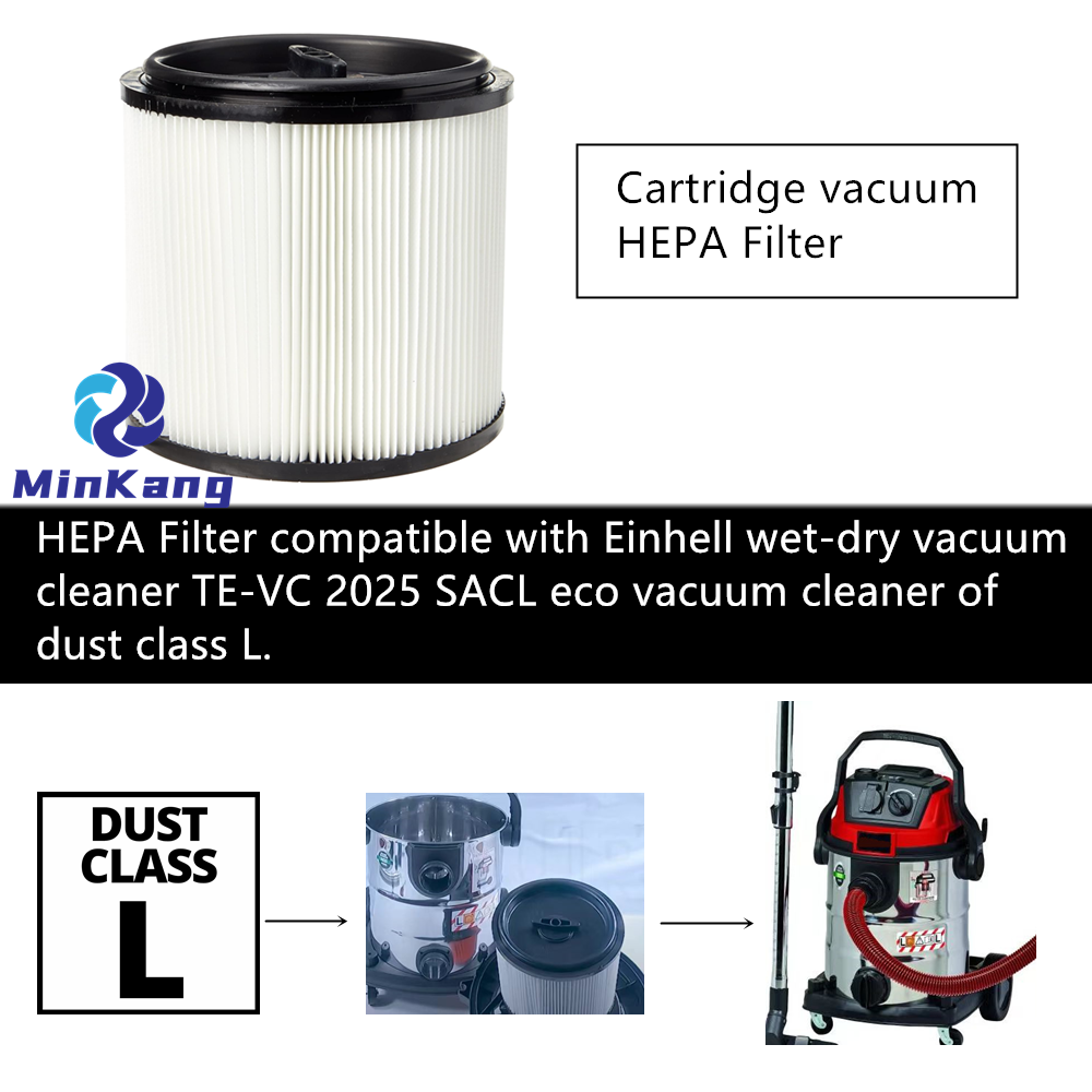 Filtro HEPA de cartucho para aspiradora en seco/mojado Einhell TE-VC 2025 SACL 25L (clase de polvo L)