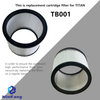 Filtro HEPA de vacío de cartucho TB001 para piezas de aspiradora TITAN TB001 TTB350VAC,TTB351VAC,TTB430VAC,TTB431VAC