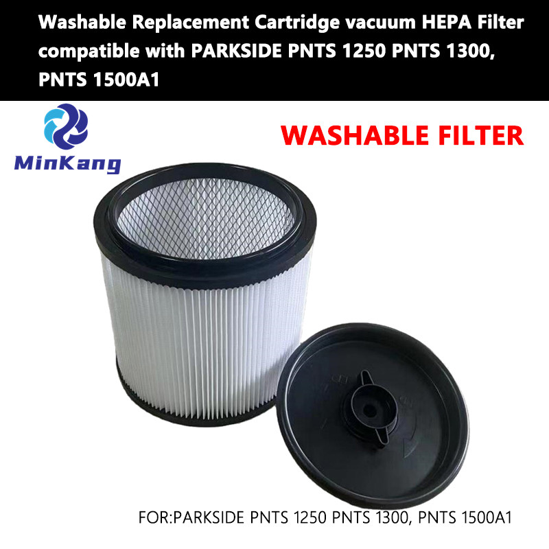 Filtro HEPA de vacío de cartucho de reemplazo lavable para Parkside 