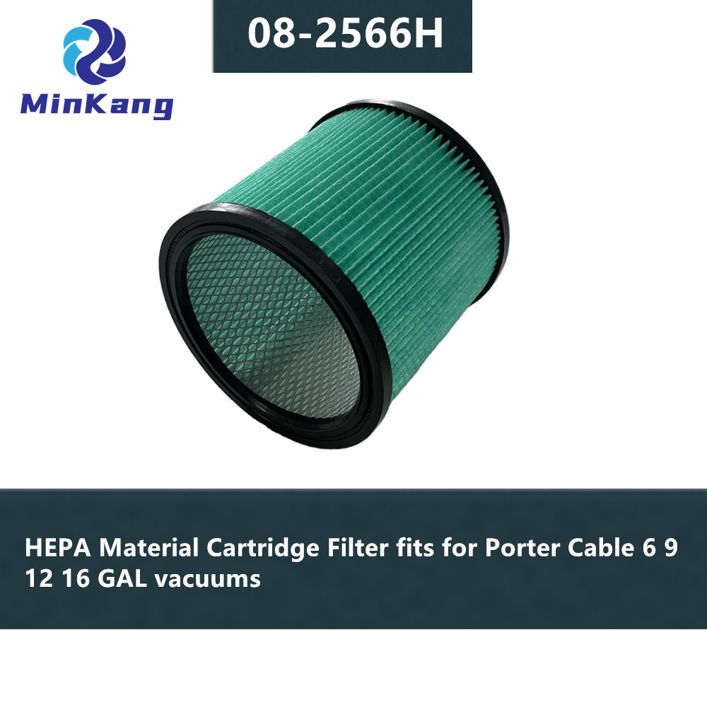 08-2566H Filtro de cartucho de material HEPA para aspiradoras Porter Cable 6 9 12 16 GAL