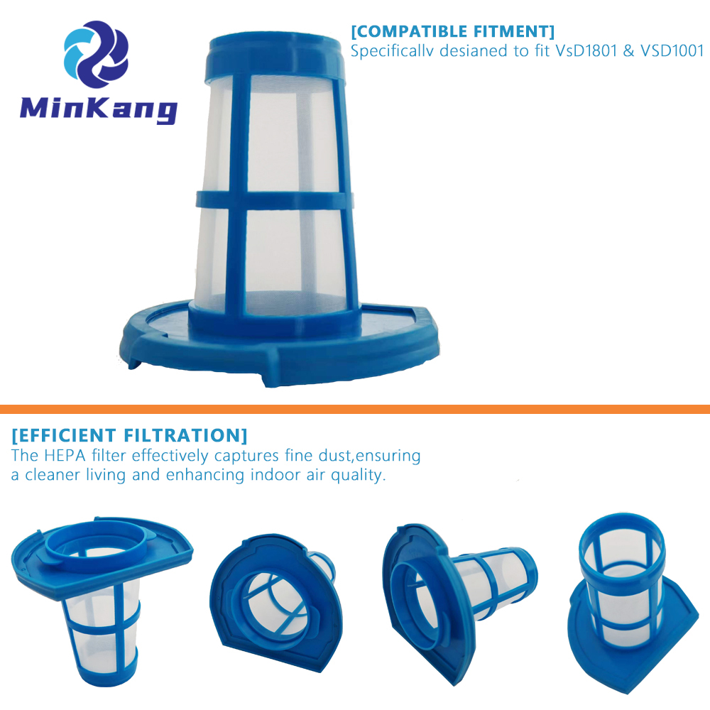 Cesta de filtro HEPA de reemplazo para Vacmaster VSD1801 y VSD1001 Filtro de vacío de lavado