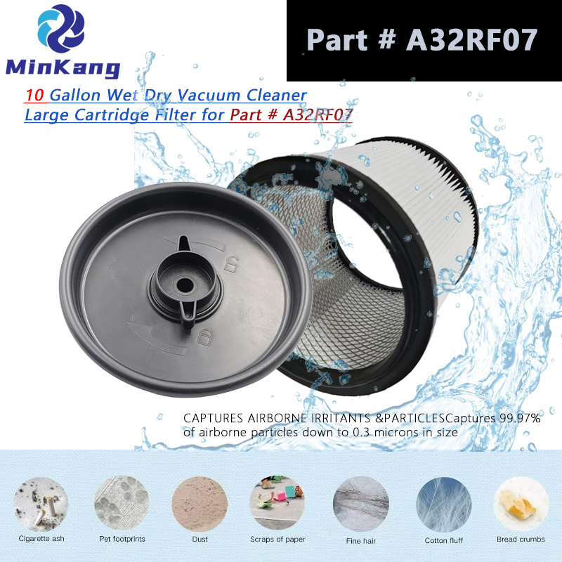 Reemplazo del filtro de vacío de lavado A32RF07 para aspiradora seca y húmeda RYOBI de 10 galones