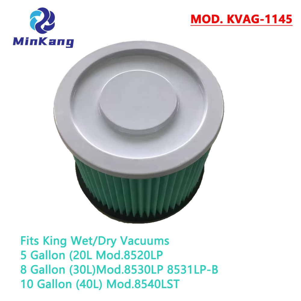 Mod reutilizable. Filtro de cartucho HEPA KVAG-1145 para piezas de aspiradora de 5-10 galones rey húmedos o secos