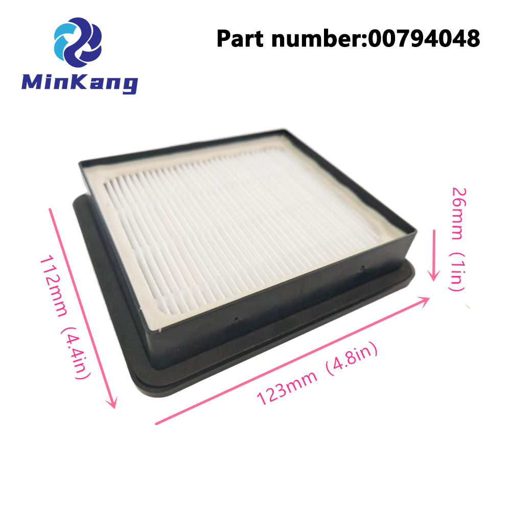 Filtro HEPA de salida ZVCA335X (A6012014012.0) 00794048 para aspirador Zelmer 