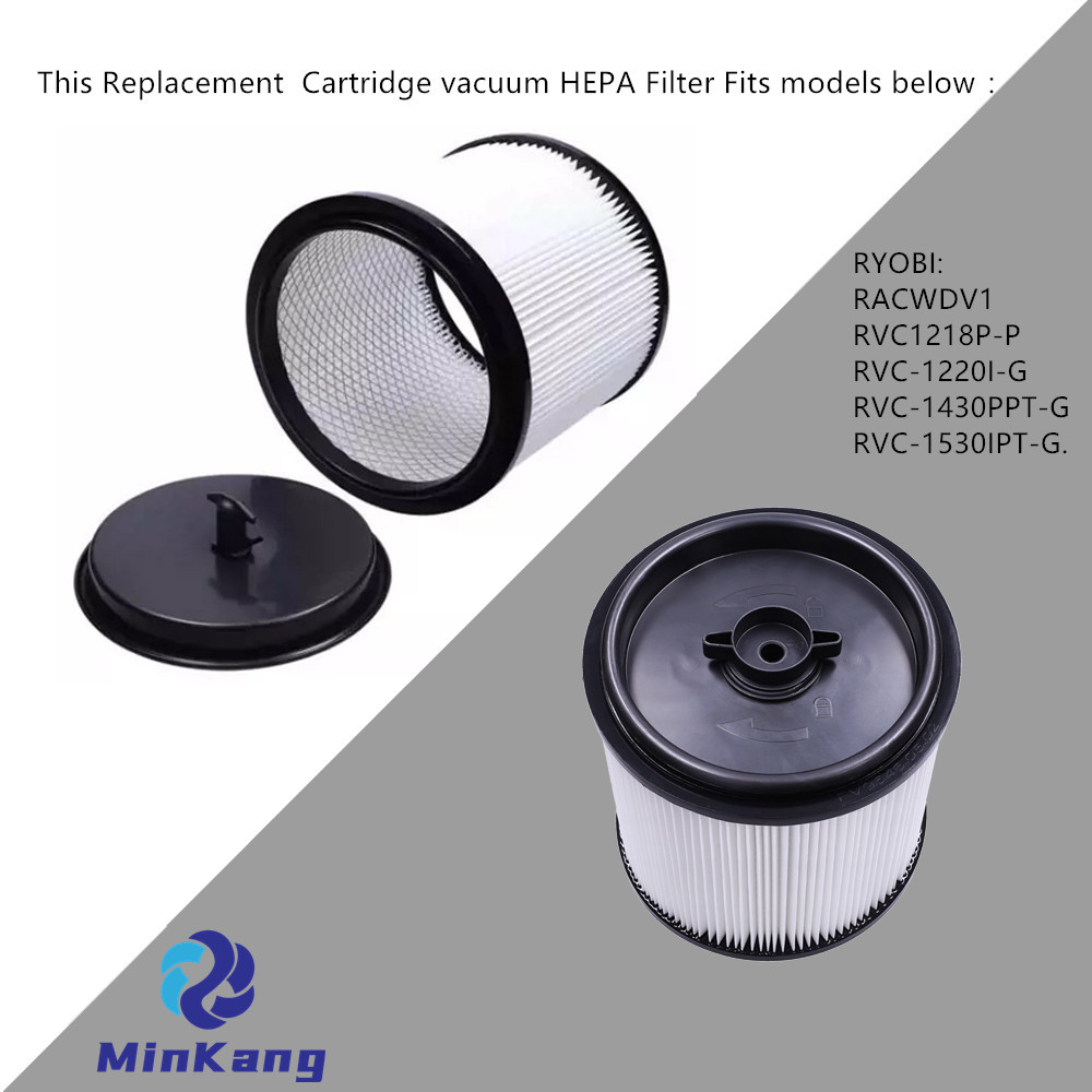 Filtro HEPA de vacío de cartucho para Parkside PNTS 1250 1300, piezas de aspiradora RYOBI RVC-1220I-G 