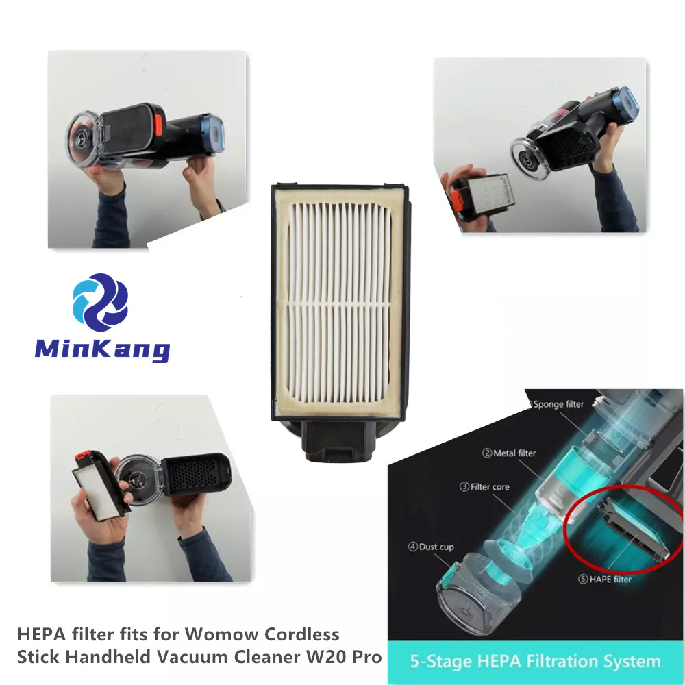  Filtro HEPA compatible con aspiradora de mano inalámbrica Womow W20 Pro